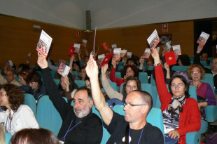 Momento da votación /Fotos: CIG-Ensino