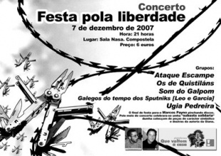 Cartaz do concerto solidario