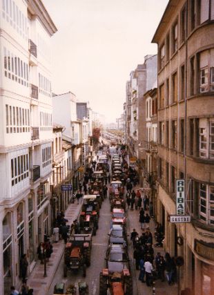 Tractorada en Lugo, anos 90