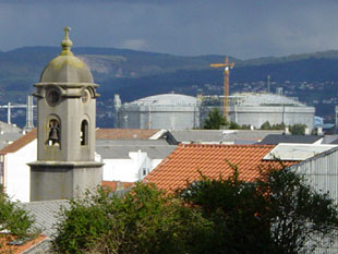 Vista da planta dende Mugardos