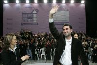 Quintana, con Teresa Táboas e Carme Adán (clique para ampliar)