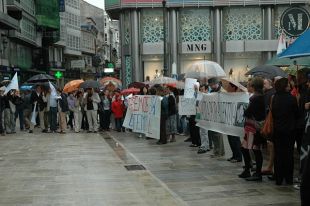 Concentración fronte ao Obelisco da Coruña (clique para ampliar)