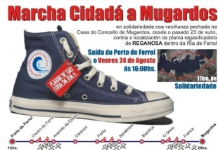 Cartaz da marcha a pé solidaria