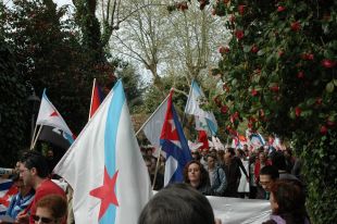 Varios momentos da manifestación (clicar para ampliar)