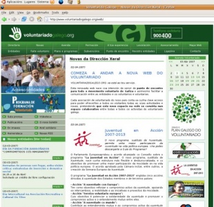 Web do Voluntariado