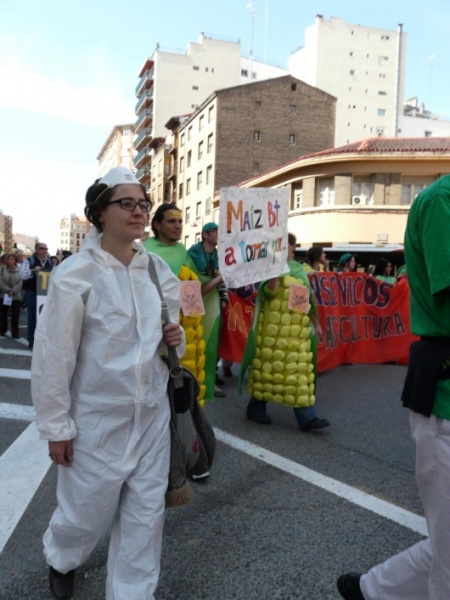 Marcha contra os transxénicos