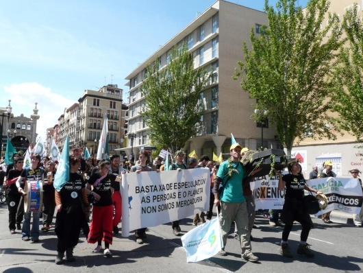 Marcha contra os transxénicos